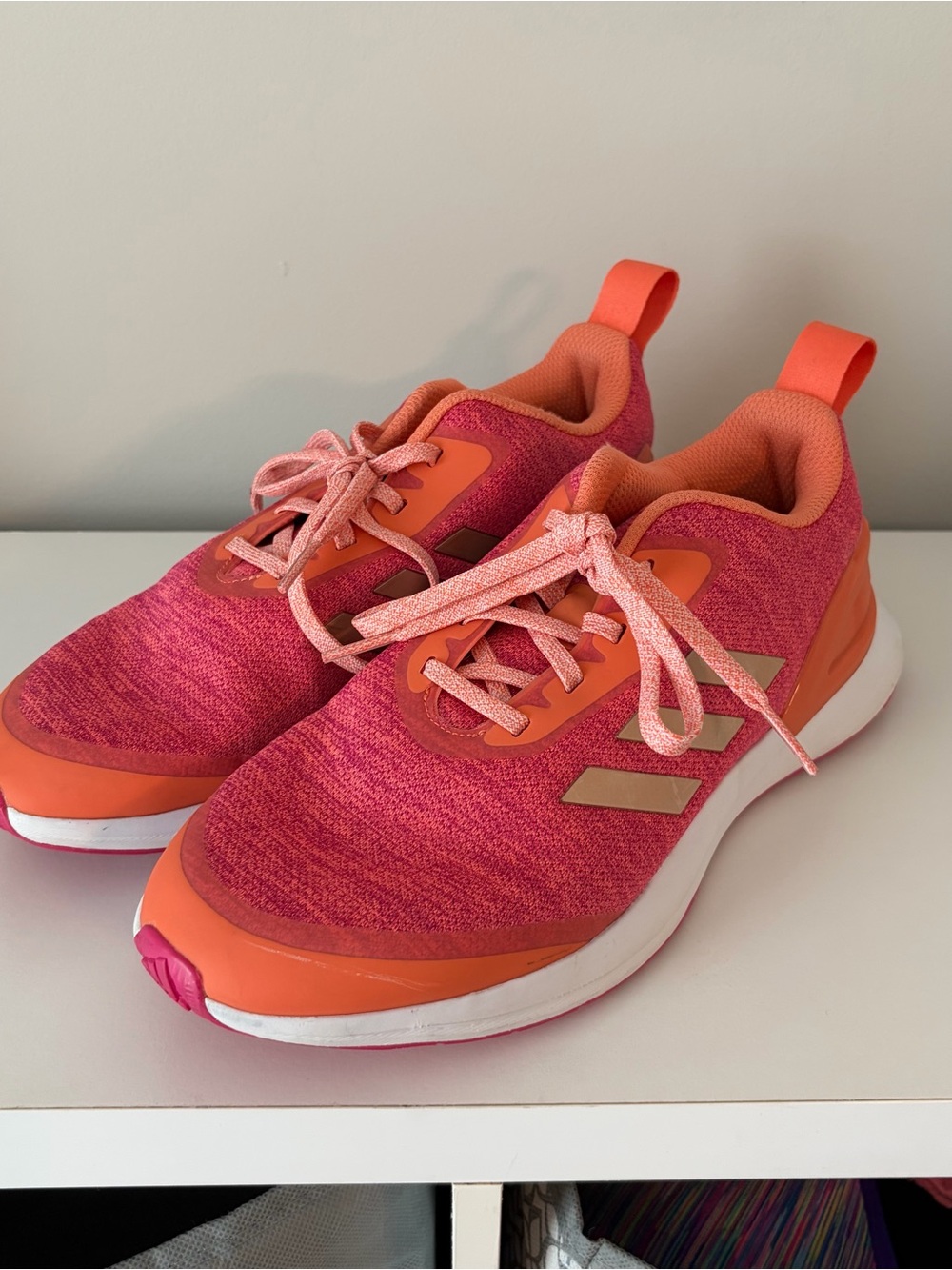 adidas RapidaRun X J Running Sneakers in Coral 7.5